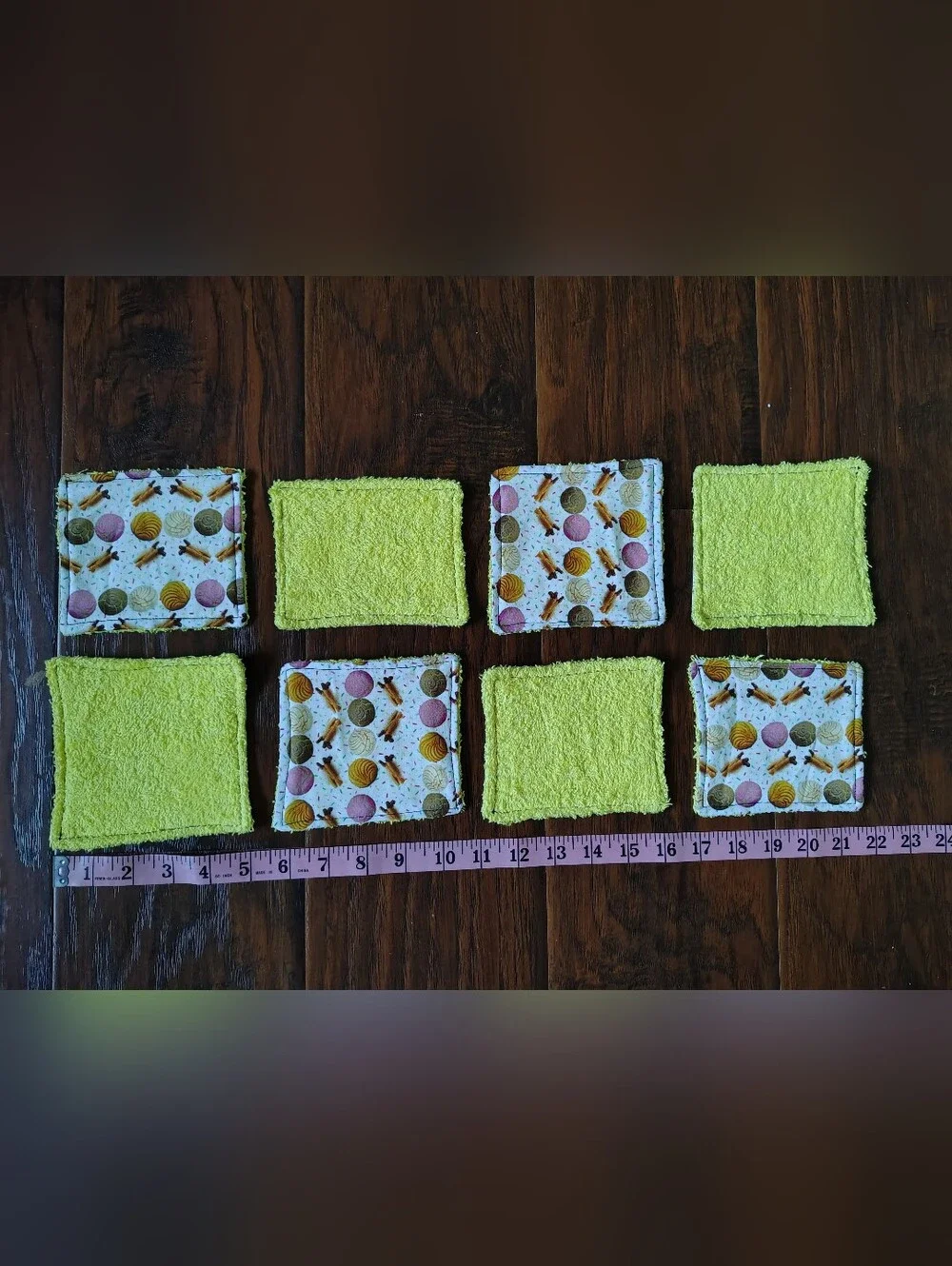 Handmade reusable cotton makeup wipes squares eco friendly gift